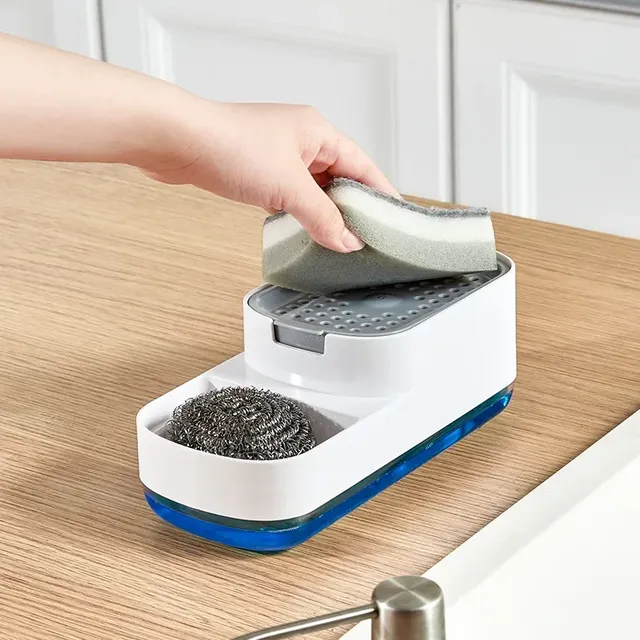 Distributeur de savon à vaisselle Portable 2 en 1 – vue 3