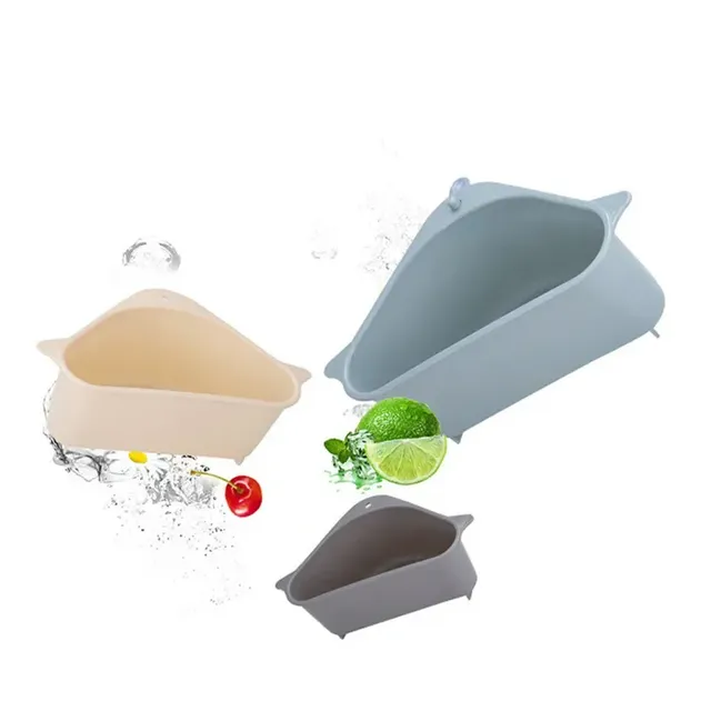 Étagère rangement triangulaire plastique ventouse… – vue 5