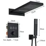Ensemble de douche thermostatique noir – vue 2