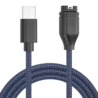 Câble charge magnétique USB C nylon tressé bleu marine embout aimanté…
