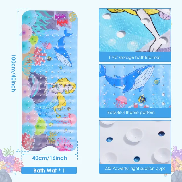 Grand tapis de bain de dessin animé pour bébés et enfants – vue 6