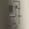 Ensemble douche thermostatique mural mitigeur noir… – vue 2