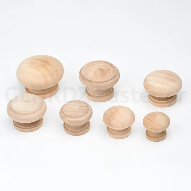 10 pièces boutons d'armoire ronds en bois boutons de… – vue 5