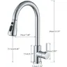 Rozin robinet de cuisine chromé – vue 5