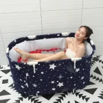 Baignoire pliable de conservation de la chaleur, petite jacuzzi d&rsquo;extérieur, Portable, bain pour bébé, multifonctionnel, pour adultes, accessoires pour la maison
