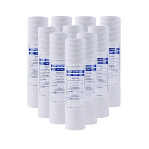 Lot 10 cartouches filtrantes en coton PP, matériau en polypropylène pour toute maison Lot 10 cartouches filtrantes en coton PP, matériau en polypropylène pour toute maison