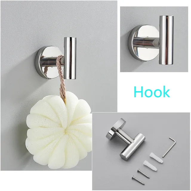 HOHardware-Ensemble porte-serviettes rond en acier… – vue 2