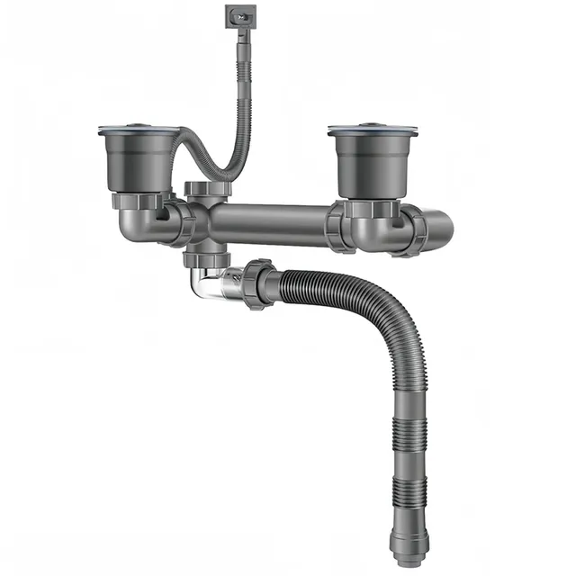 ABFS Kit de vidange d'évier Double