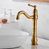 Robinet de lavabo de salle de bains en laiton Antique – vue 3