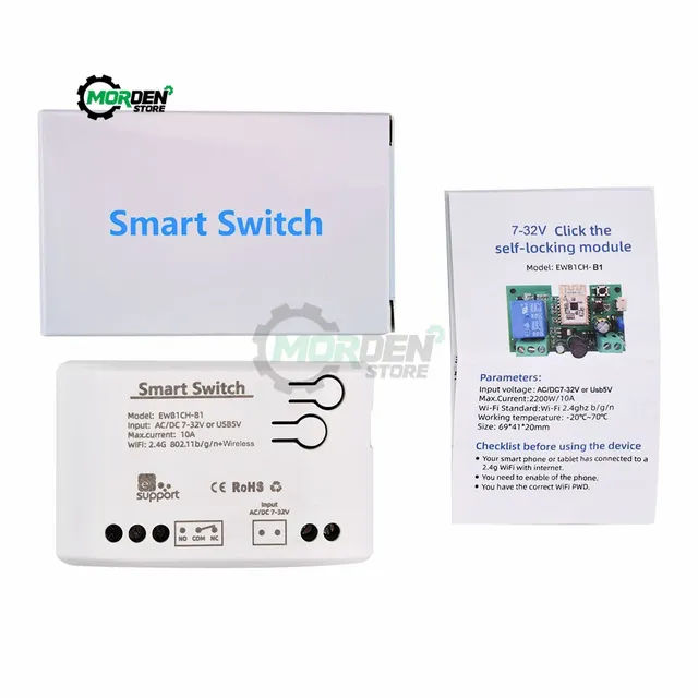 Commutateur WIFI récepteur intelligent DC7-32V AC85-250V… – vue 6
