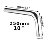 Bras douche mural coudé tubulaire rond acier inoxydable… – vue 3