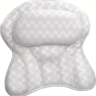 Oreiller de baignoire maison hôtel oreiller de bain 4D gris blanc…