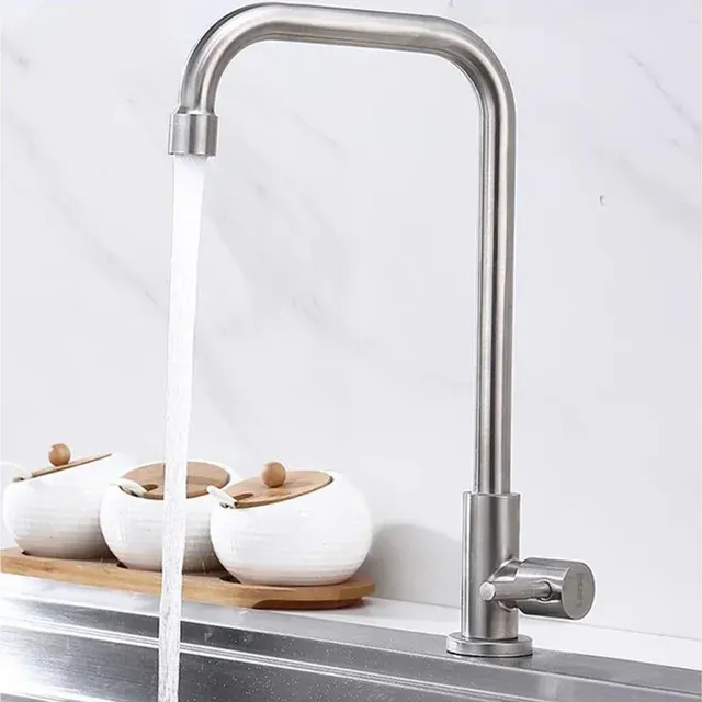 Robinet de cuisine en acier inoxydable