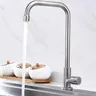 Robinet de cuisine en acier inoxydable – vue 1