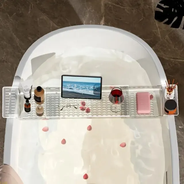 Plateau baignoire réglable transparent PET plastique… – vue 4