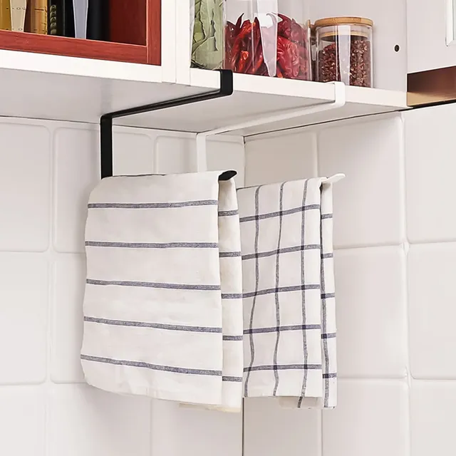 Porte serviettes papier sous meuble acier noir mat… – vue 4
