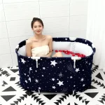 Baignoire pliante portative baignoires pour enfants adultes grande baignoire de SPA pliante pour enfants seau de bain isolé piscine pour la famille