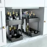 Organisateur sous évier plastique noir modulaire deux… – vue 5