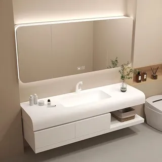 Lavabo flottant armoire De salle De bain applique murale évier moderne…
