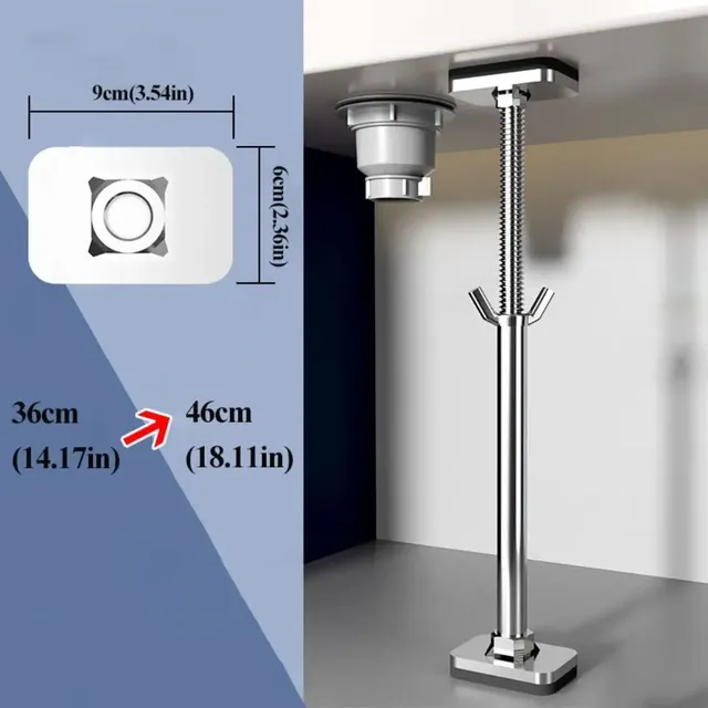 Kit d'installation supports d'évier sous plan en acier… – vue 6