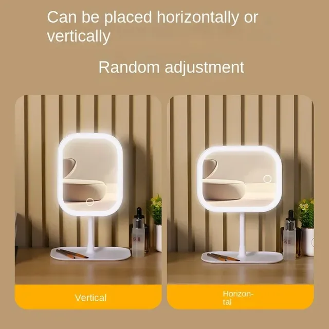 Miroir de vanité de bureau 3 couleurs lumière variable… – vue 5