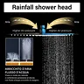 Pommeau de douche de pluie noir mat – vue 4