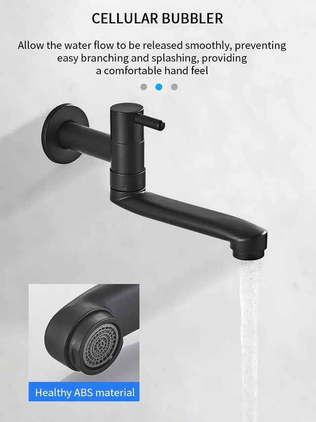 Robinet froid simple mural – vue 4