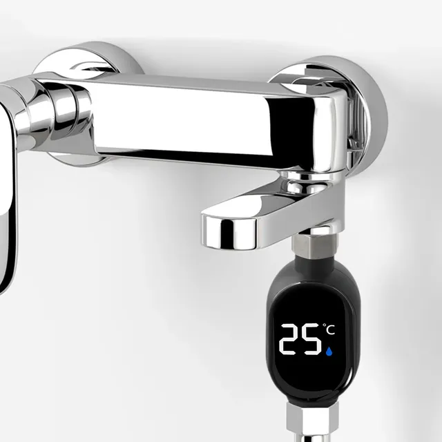 Thermomètre de douche d'eau domestique