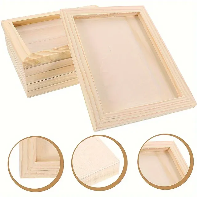 Kit panneaux bois lisse rectangulaires apprêtés prêts… – vue 3