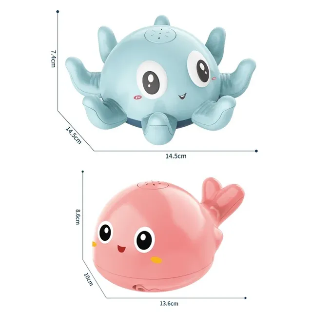 Balle de bain baleine électrique avec lumière LED et… – vue 5
