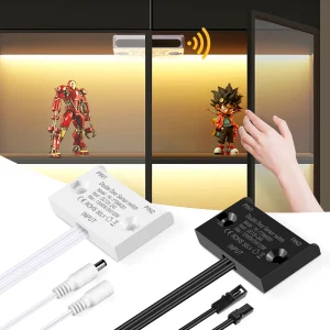 Capteur de proximité intelligent à Double porte, interrupteur de lumière LED DC 12V-24V pour armoire, rétro-éclairage, interrupteur de commande à monter soi-même