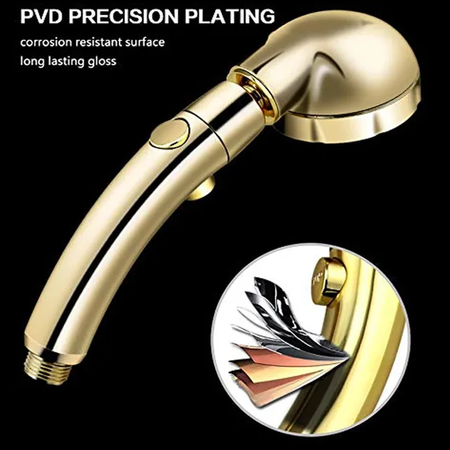 Pommeau de douche doré argent – vue 5