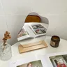 Miroir de maquillage irrégulier en bois – vue 4