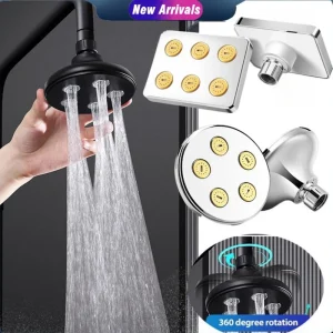 Pommeau de douche à haute pression, débit d’eau magique, pomme de douche à effet de pluie, Mini pulvérisation supérieure, douche à économie d’eau, accessoires de salle de bains Pommeau de douche à haute pression, débit d’eau magique, pomme de douche à effet de pluie, Mini pulvérisation supérieure, douche à économie d’eau, accessoires de salle de bains