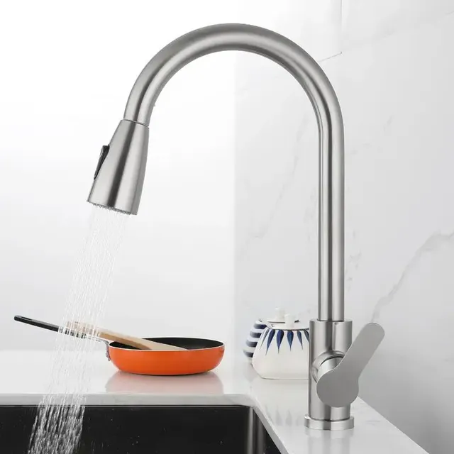 Chaud et froid 360 ° Robinet de cuisine pivotant… – vue 3