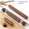 1Pc noyer meubles en bois poignée tiroir boutons… – vue 3