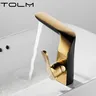 TOLM robinet de lavabo de salle de bains en laiton chromé – vue 2