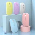 Souris d&rsquo;ordinateur ergonomique sans fil, compatible Bluetooth, pour ordinateur Portable, iPad, tablette, PC, téléphone Portable, souris de jeu de bureau