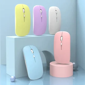 Souris d&rsquo;ordinateur ergonomique sans fil, compatible Bluetooth, pour ordinateur Portable, iPad, tablette, PC, téléphone Portable, souris de jeu de bureau