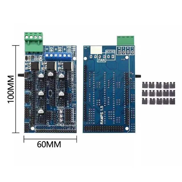 Carte contrôleur RAMPS compatible imprimante 3D RepRap… – vue 3