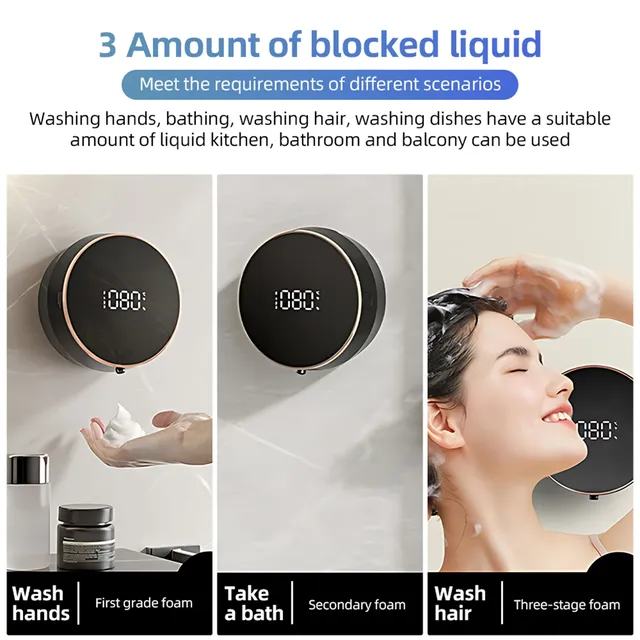Distributeur automatique de savon moussant pour les mains – vue 6