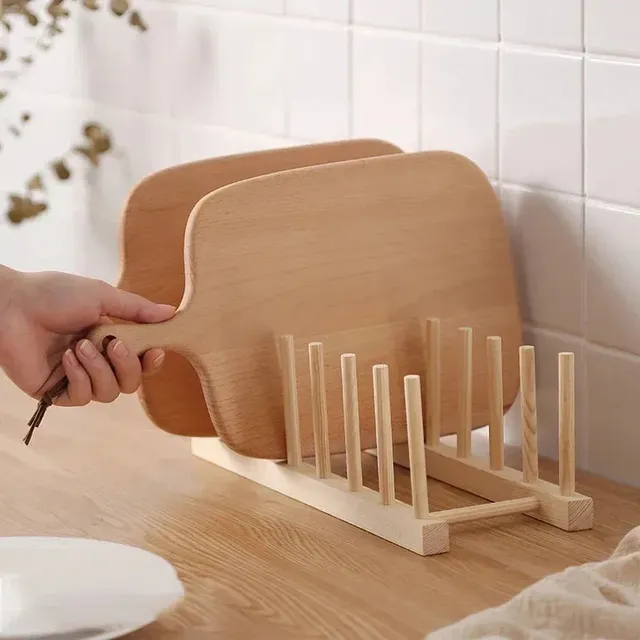 Support rangement assiettes bois bambou écologique… – vue 5