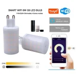 HHO-tuya Wifi G9 lumière intelligente à intensité variable G9 6W lampe à LED ampoule halogène lumière commande vocale ampoule LED intelligente prise ue