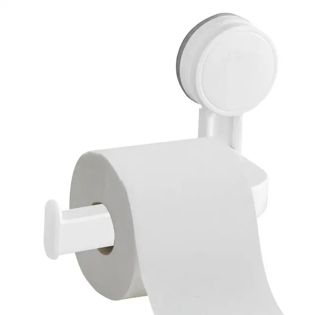 Porte papier toilette ventouse PVC épaisse fixation sans… – vue 2