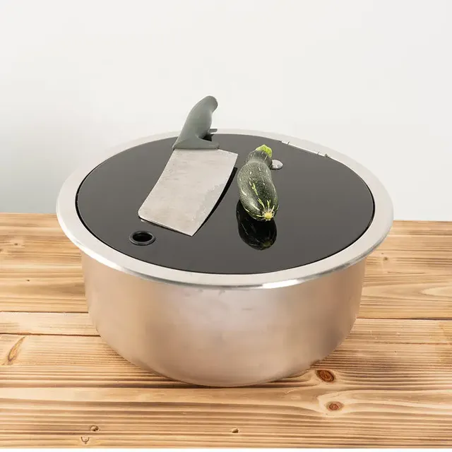 Évier rond encastrable inoxydable 304 poli intérieur… – vue 3