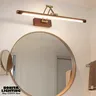À la mode rétro salle de bain miroir phare commode… – vue 3