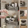 Étagère de salle de bain noire pour douche – vue 3