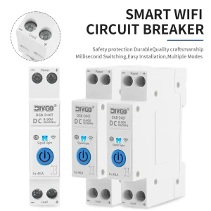 Disjoncteur WIFI intelligent 40A 8-90VDC Smartlife/TUYA App, minuterie de boucle, relais, commutateur d’état, télécommande, surveillance en temps réel Disjoncteur WIFI intelligent 40A 8-90VDC Smartlife/TUYA App, minuterie de boucle, relais, commutateur d’état, télécommande, surveillance en temps réel
