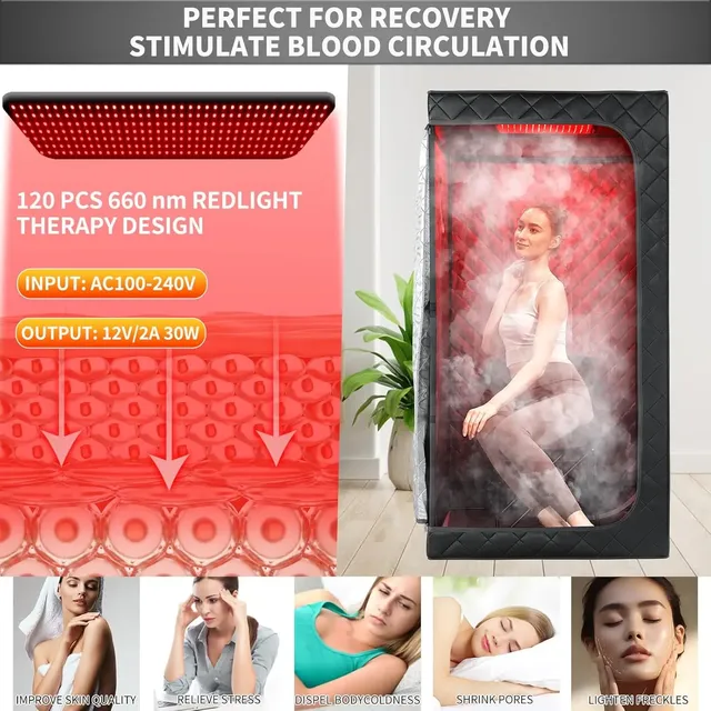 Sauna à vapeur infrarouge Portable 2 en 1 – vue 2