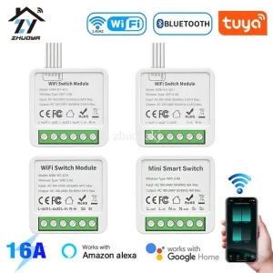 Module de commutation intelligent WiFi Tuya, 2/3/4 gangs, contrôle bidirectionnel, disjoncteur d’automatisation de relais pour maison intelligente, fonctionne avec Alexa Google Home Module de commutation intelligent WiFi Tuya, 2/3/4 gangs, contrôle bidirectionnel, disjoncteur d’automatisation de relais pour maison intelligente, fonctionne avec Alexa Google Home